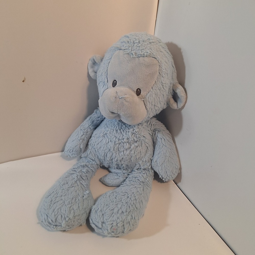 Baby G Gund Blue Monkey Plush‎ Lovey Stuffed Animal Toy 13"